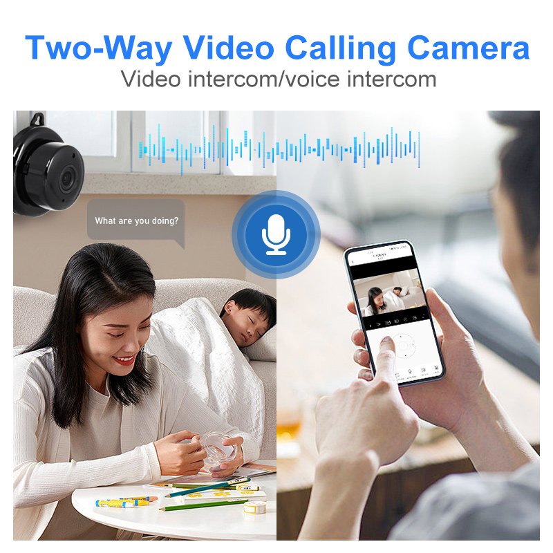 V380 cctv Surveillance Systems With Two Way Audio Mini Camera