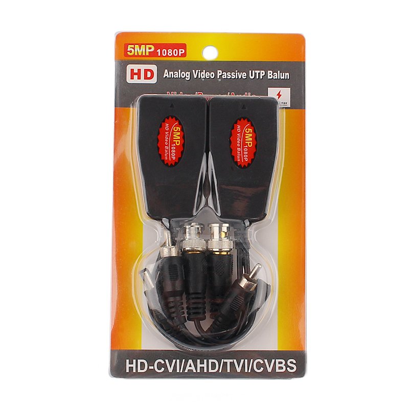 4k Model To Cat5e 6 RJ45 PVD Supply Receiver 3 In 1 RoHS Mejor Precio Cat 5 Connector Video Power Audio Balun Transceiver