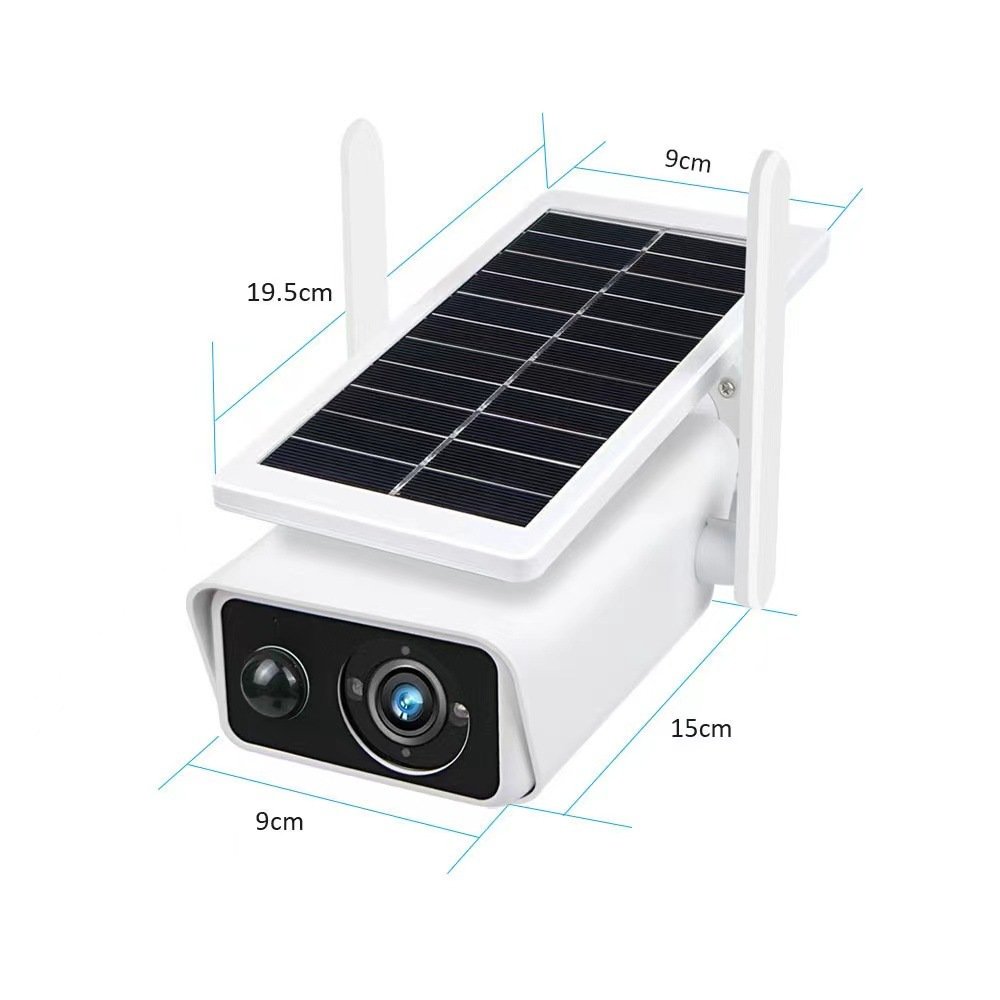 2024 4MP CCTV Wireless Network Security Camera Night Vision Intelligent Solar Rechargeable Outdoor Solar Battery Indoor/Outdoor