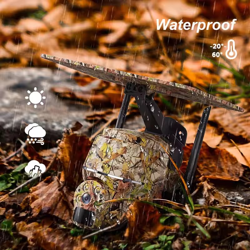 2024 Security 4g Solar CCTV Camera Wifi Camouflage Camera With Motion Detection Outdoor Wireless PTZ Night Vision Waterproof