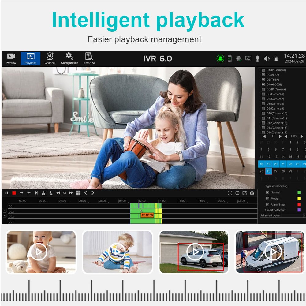 Cctv Camera System 5MP Poe IP Camera 25FPS 16channel Nvr Video Surveillance Systems Humanoid Detection Waterproof