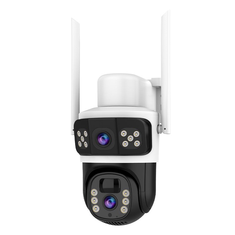 Dual Lens 6MP Outdoor 4G Network PIR Detection Two Way Audio Smart Solar Power Cloud HD CCTV Battery IP Security Solar Camera