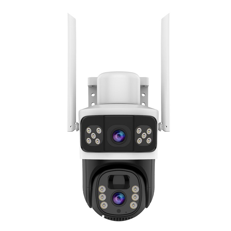 Dual Lens 6MP Outdoor 4G Network PIR Detection Two Way Audio Smart Solar Power Cloud HD CCTV Battery IP Security Solar Camera