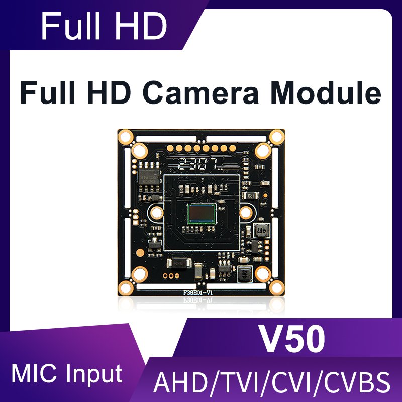 AHD 5mp Camera PCB BSI 1/2.9'' Sensor Camera Module Support AHD/TVI/CVI/CVBS 5-15v Power Night Vision HD Security System