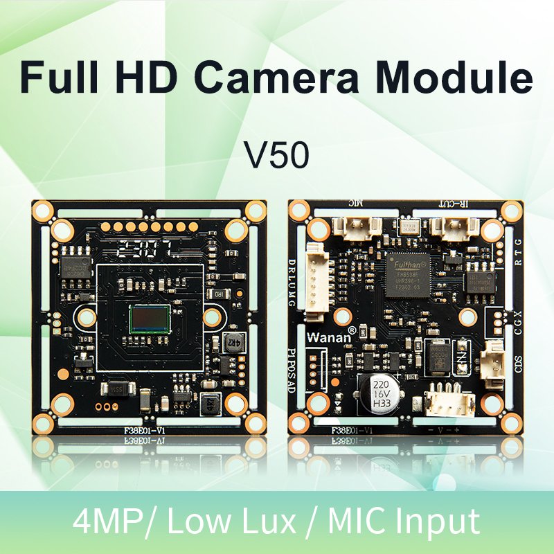AHD 5mp Camera PCB BSI 1/2.9'' Sensor Camera Module Support AHD/TVI/CVI/CVBS 5-15v Power Night Vision HD Security System