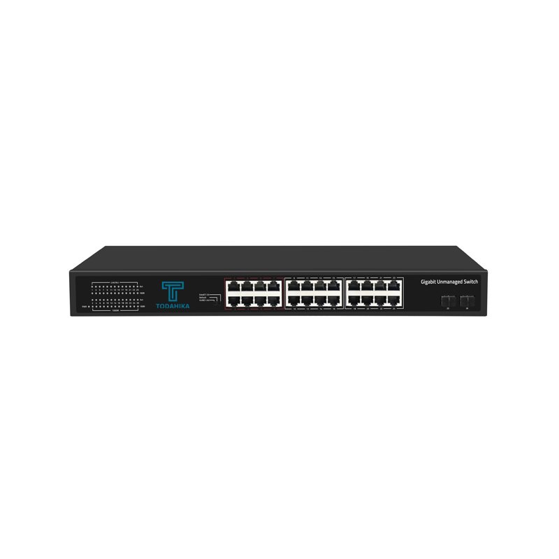 CE EAC VLAN setting Flow control 2 x Gigabit SFP and 24 x 1000Base-T Port Fast Ethernet Switch
