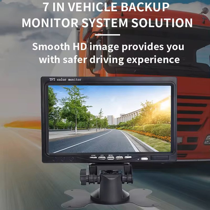 7 inch TFT LCD Display Wireless Backup Camera Monitor for Bus Car Rearview Home Surveillance Camera Monitor car tv screen