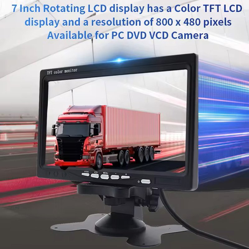 7 inch TFT LCD Display Wireless Backup Camera Monitor for Bus Car Rearview Home Surveillance Camera Monitor car tv screen