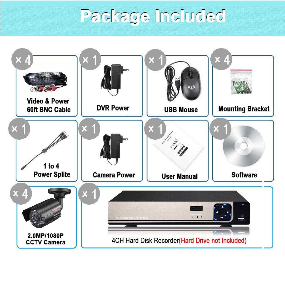 OEM DVR Camera Kits System 2MP 4MP 5MP Dome Bullet Turret POE IP Security CCTV Camera Indoor Network Camera
