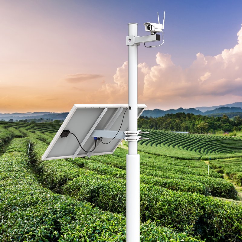 solar power station 12v dc output with 100w panel 60ah lithium for cctv camera weather station