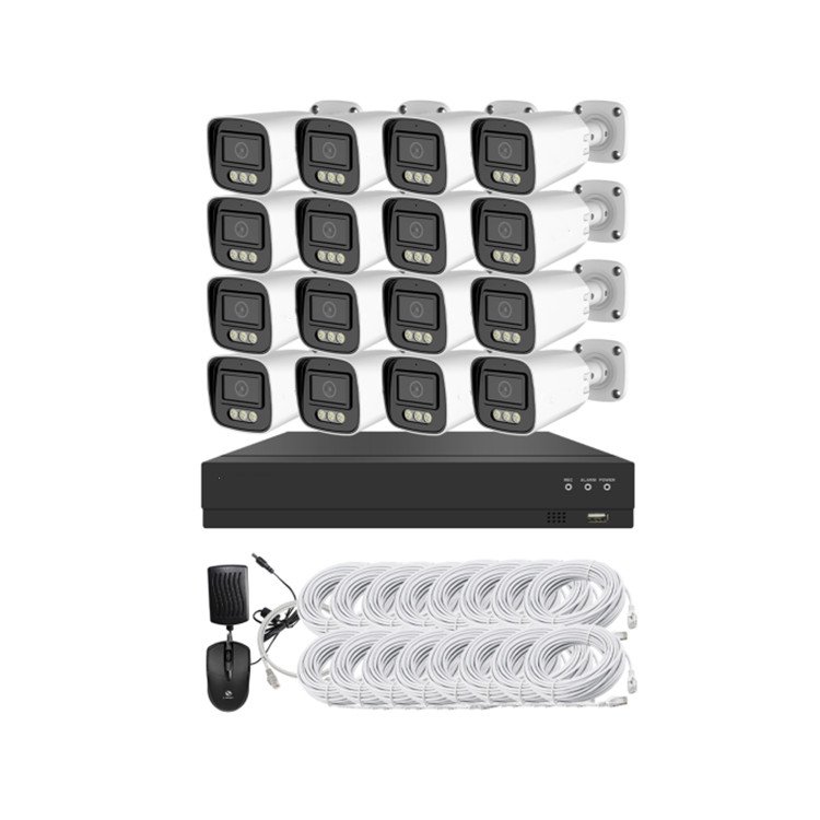 Factory Price 16 Channel Nvr Cctv Poe Camera System 4K 8MP With Audio