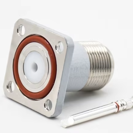 Base Station N-type Waterproof Connector 25*25 Square Flange Plate Male Thread Female Pin 96H For Outdoor Antenna
