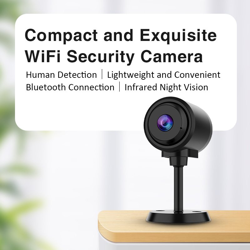 HD 3MP Portable Mini Wifi Camera Wireless Small Cameras Home Security System with Audio and Video surveillance Night Vision