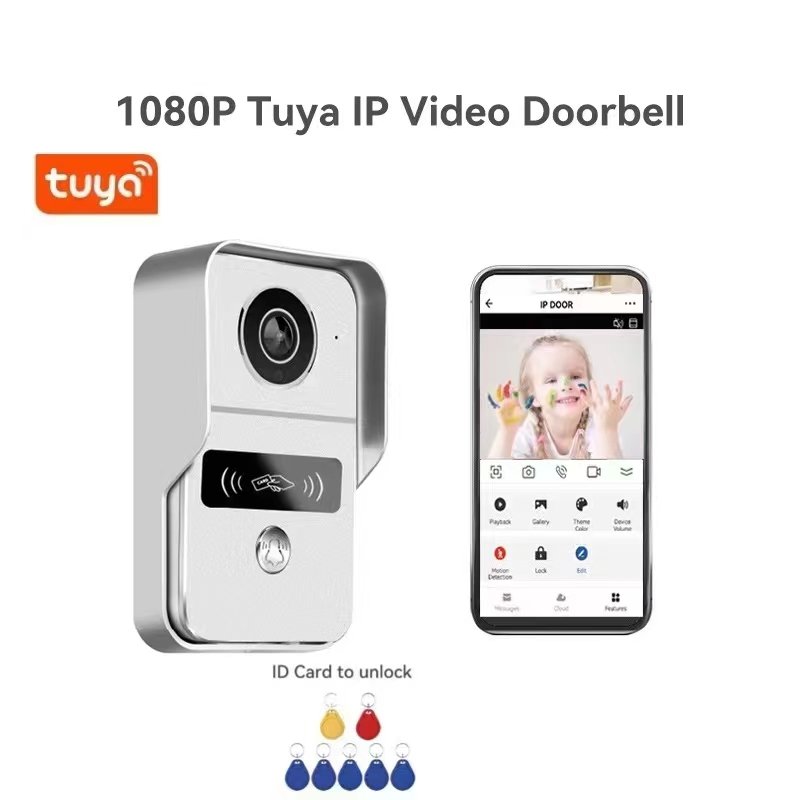 AHD10 1080P tuya Video intercom system Wireless video intercom smart doorbell surveillance video intercom doorbell 10 inch