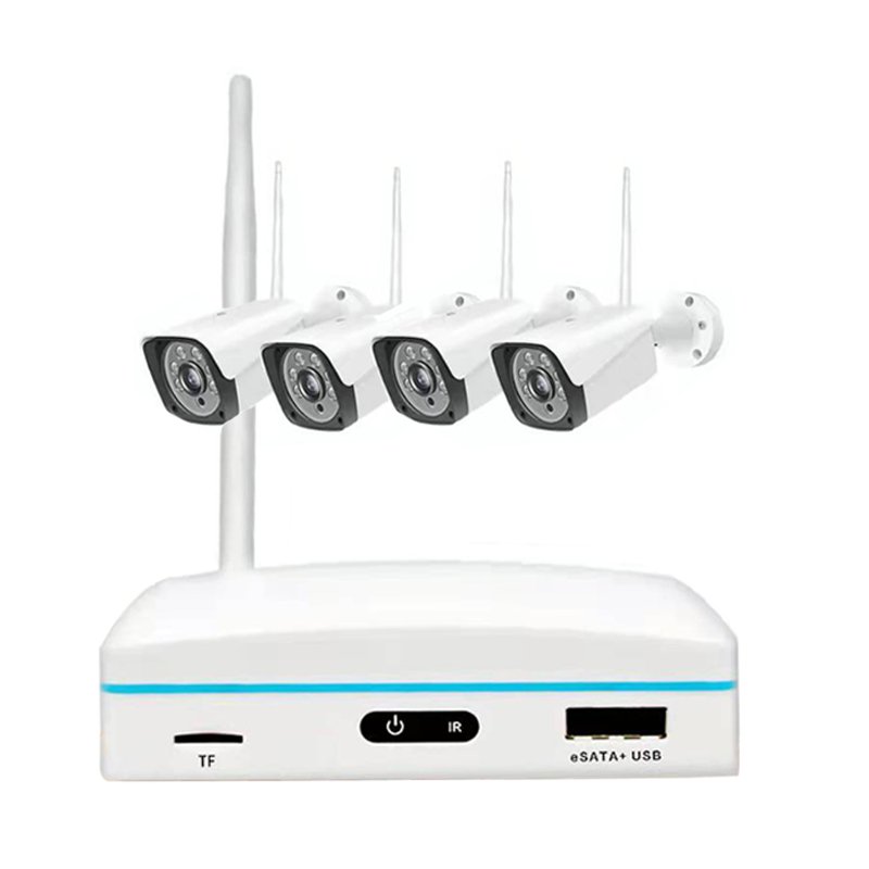 Home Surveillance Wireless Security Camera System Mini WiFi NVR Kit 1080p IP Camera