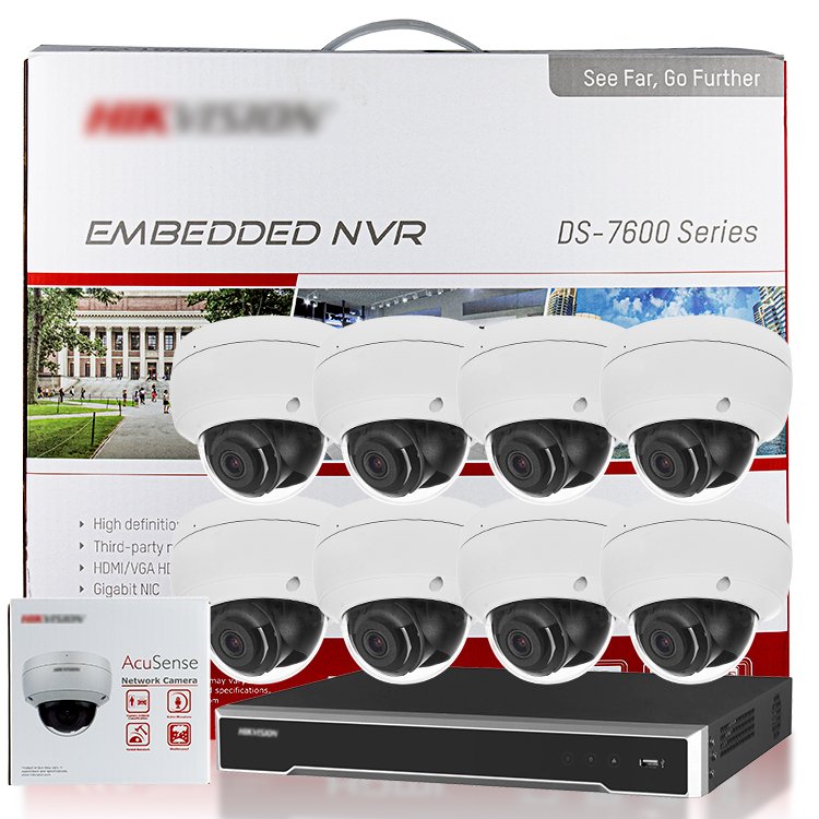 Hikvison 16 channel 4mp cctv camera system high vision surveillance cameras system with ai face detection