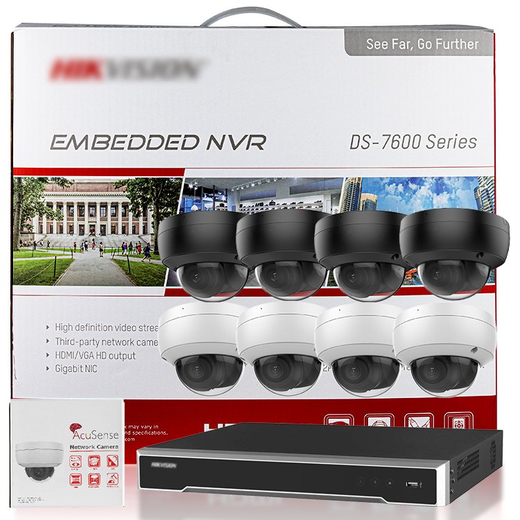 Hikvison 16 channel 4mp cctv camera system high vision surveillance cameras system with ai face detection