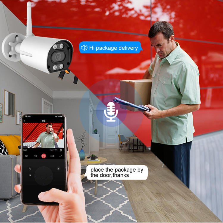 3MP 4Ch Color Night Vision Home Video Surveillance CCTV Camera System Full HD Wireless CCTV Kit Wireless Security Camera