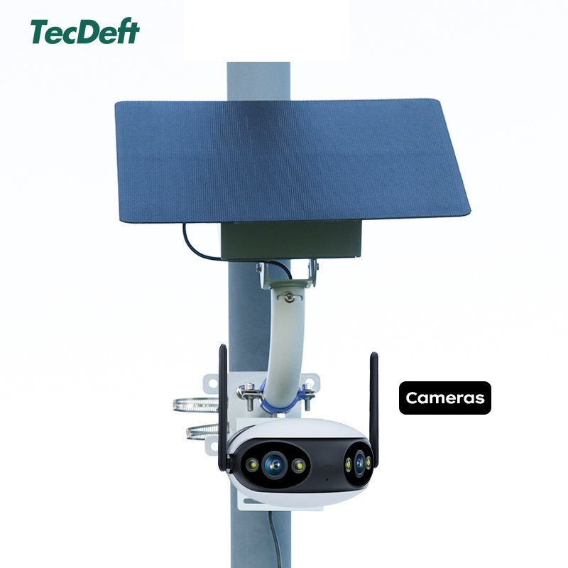 TecDeft Solar System Off-grid Energy Storage System Lithium Battery for Farm Outdoor 4G Router Lighting energi camera solar