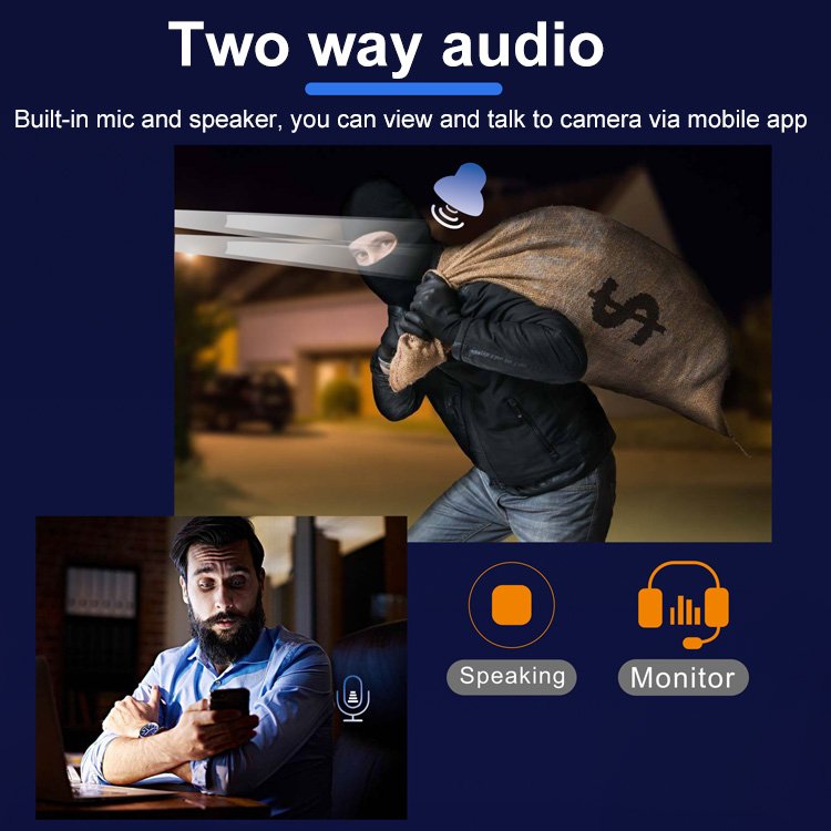 Tuya 4K Color Night Vision 2 Way Talk POE IP Camera 4CH 8CH NVR Kit Security CCTV Surveillance System