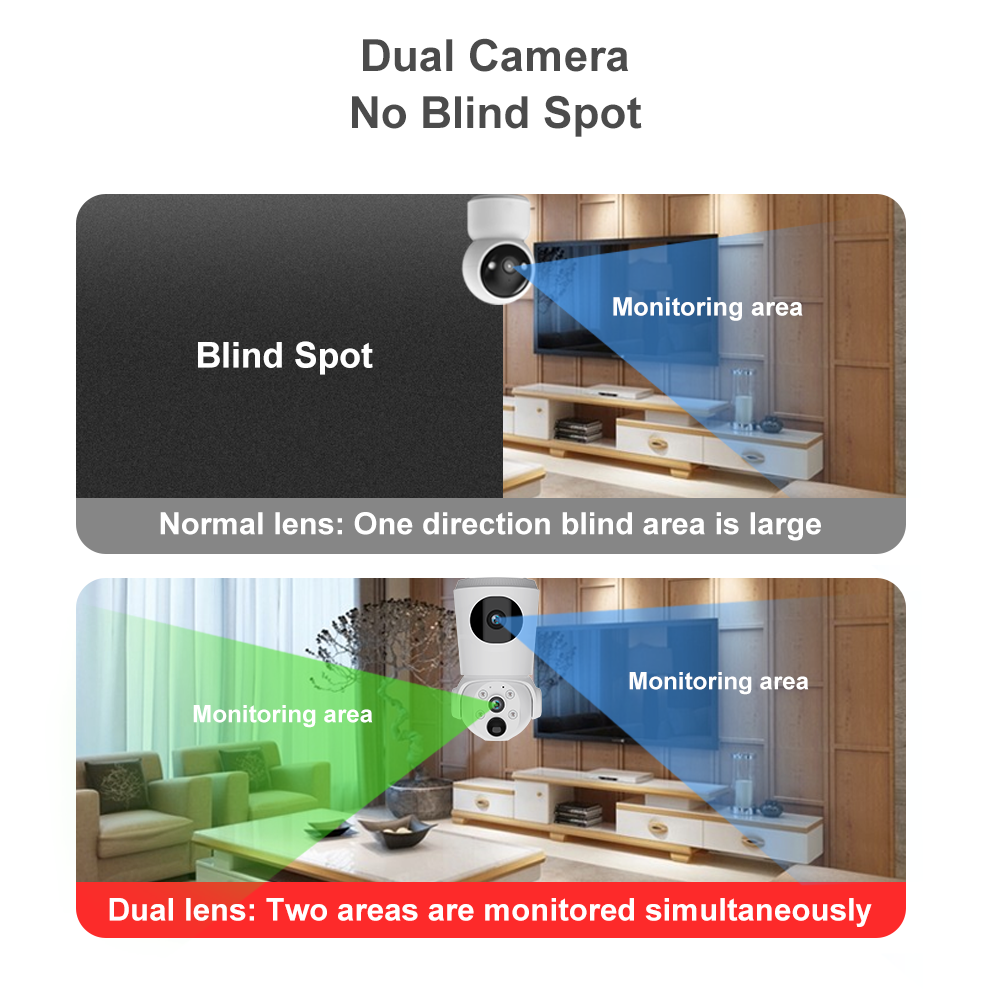 Baby Monitor Cheap WiFi 4MP Ultra HD Security Camera for Home with Crying Detection Night Vision Smart Home Indoor Nanny Camera
