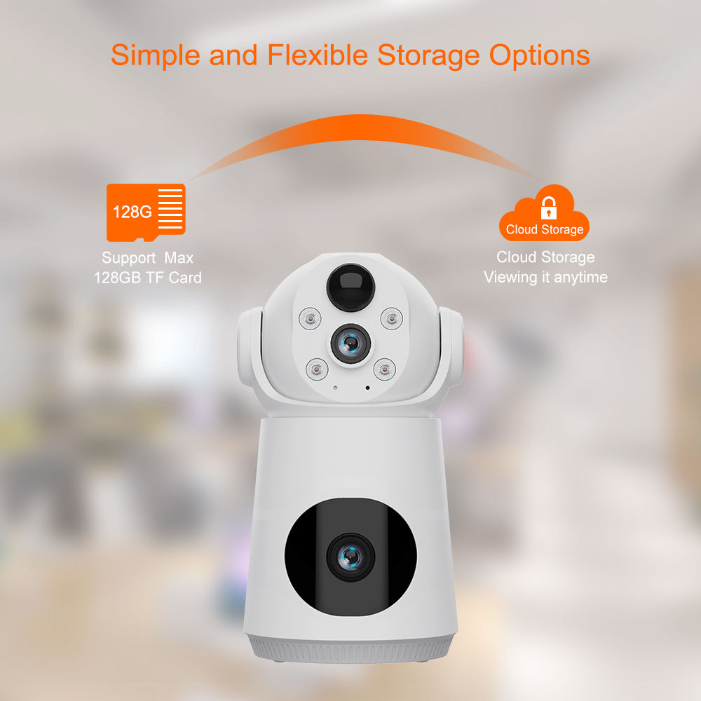 Baby Monitor Cheap WiFi 4MP Ultra HD Security Camera for Home with Crying Detection Night Vision Smart Home Indoor Nanny Camera