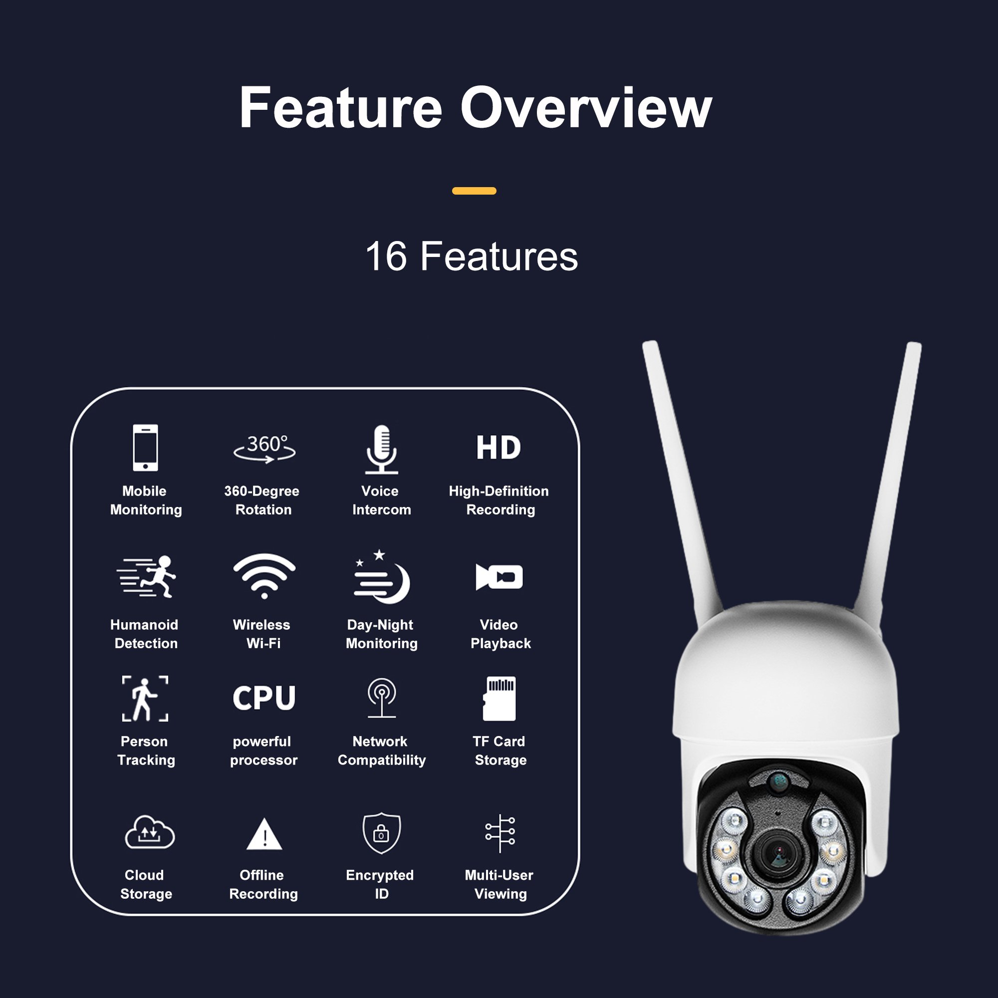 Promotion 4MP Wireless PTZ Security Camera Tuya Camera Motion Detection Night Vision Outdoor Human Detection Tuya Wifi Camera
