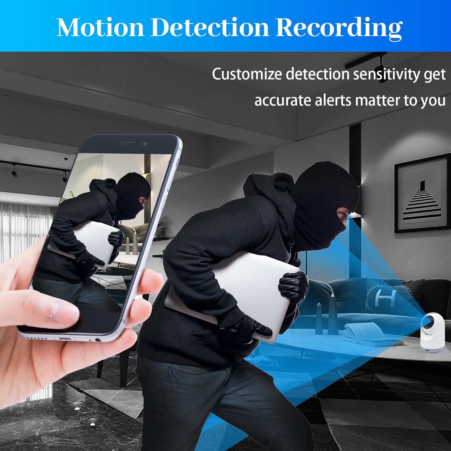 WESECUU 4MP 5MP Indoor AI Alarm Wireless PTZ Wifi Ip Cctv Camera De Surveillance Maison Cameras Kit For Home Security Baby TUYA
