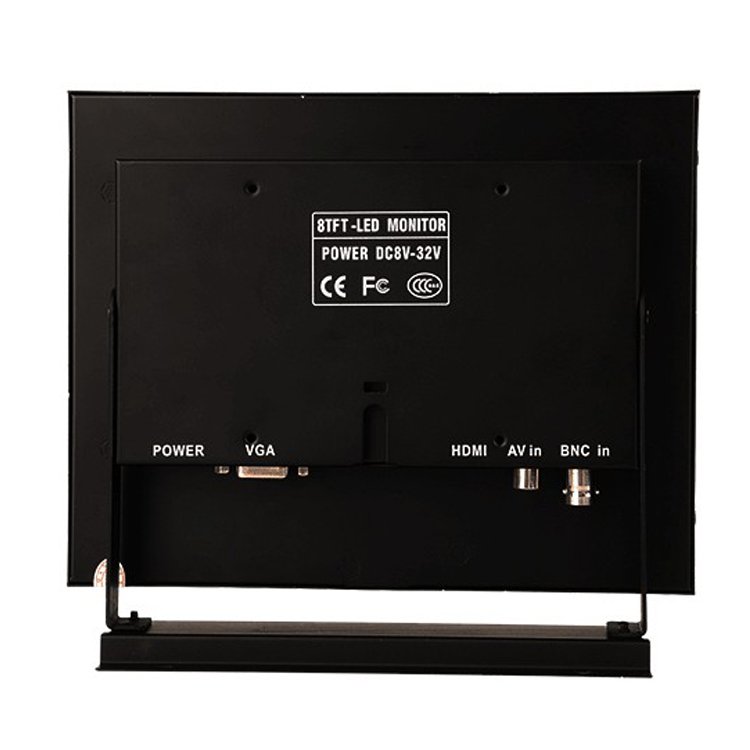 8inch surveillance system 1024*768 CCTV Monitor TFT LCD LED Screen Metal Case VGA BNC USB Input