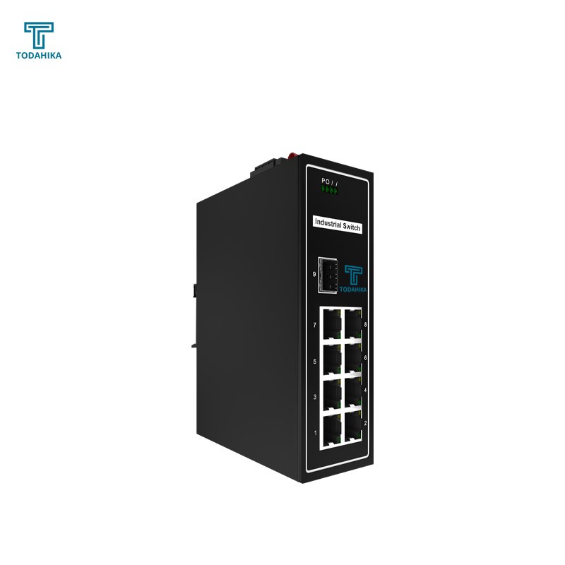 CE EAC 1 x 100Mbps SFP Port and 8 x 10 100M RJ45 Port PoE Unmanaged Industrial PoE Switch