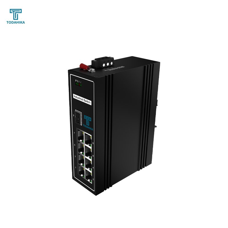 CE EAC 1 x 100Mbps SFP Port and 8 x 10 100M RJ45 Port PoE Unmanaged Industrial PoE Switch