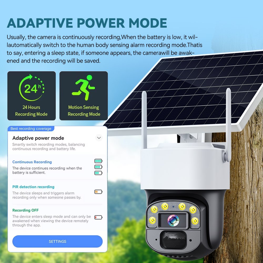 Yoosee 4MP 4G lte Solar IP Camera Outdoor 8W Solar Panel 10400mAh Big Battery Long Standby 4G Sim Solar Security Camera System