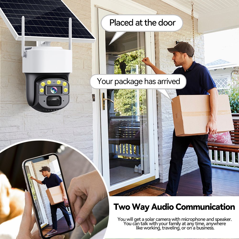 Yoosee 4MP 4G lte Solar IP Camera Outdoor 8W Solar Panel 10400mAh Big Battery Long Standby 4G Sim Solar Security Camera System