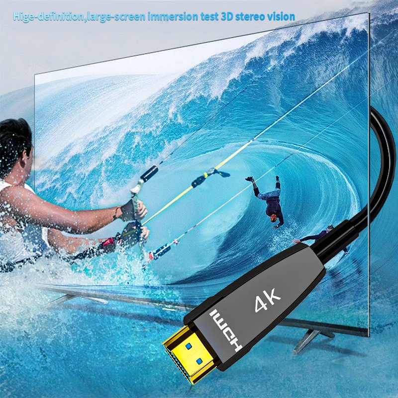 10m 20m 30m 50m 18Gbps 4K@60Hz 4:4:4 HDR HDCP2.2 Optical Cable Male to Male HDMI 4K for HDR TV LCD Laptop PS4