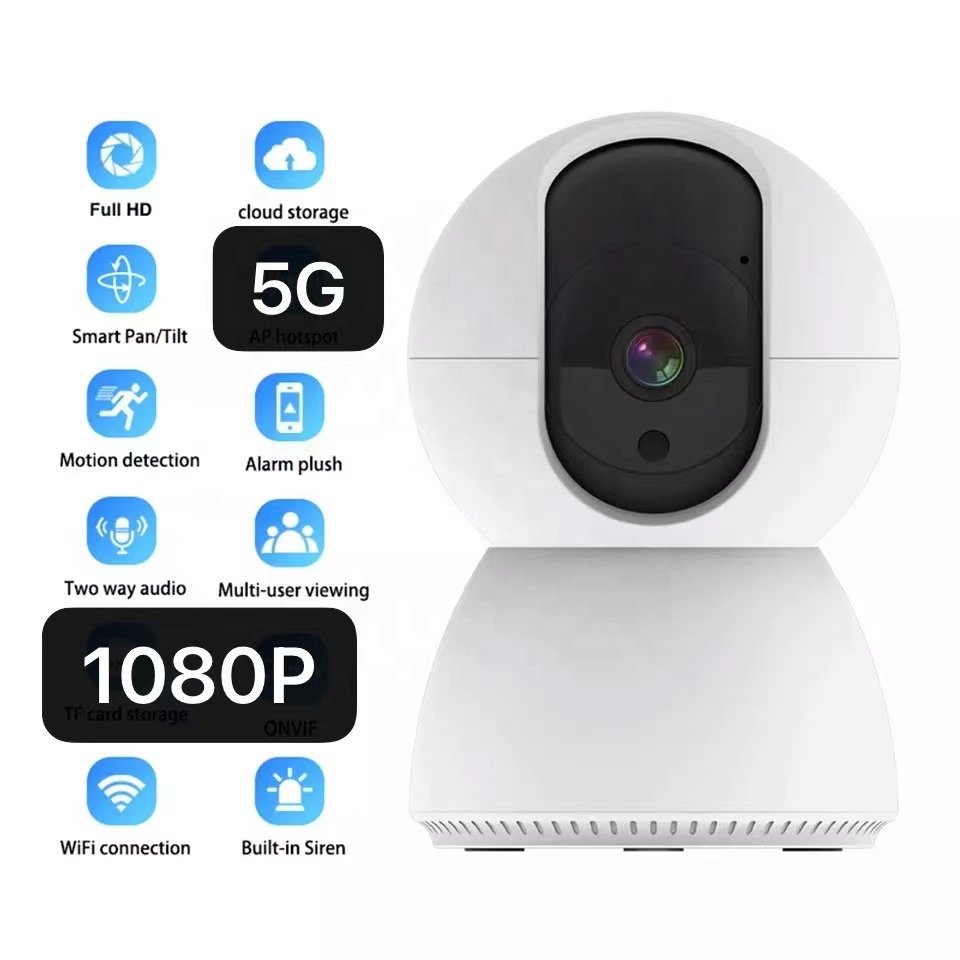 5G Tuya Smart HD Security Camera WiFi Dome IP Camera PTZ Wireless Home Surveillance System Two Way audio Motion Detection camera