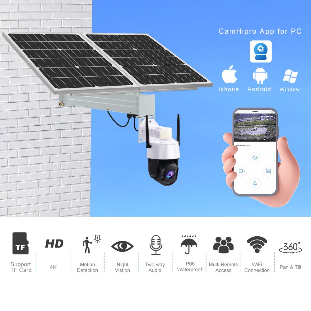 TecDeft long range 100 meter distance cctv camera 30x zoom SIM Card GSM 4G LTE IP PTZ Wireless Security Surveillance System