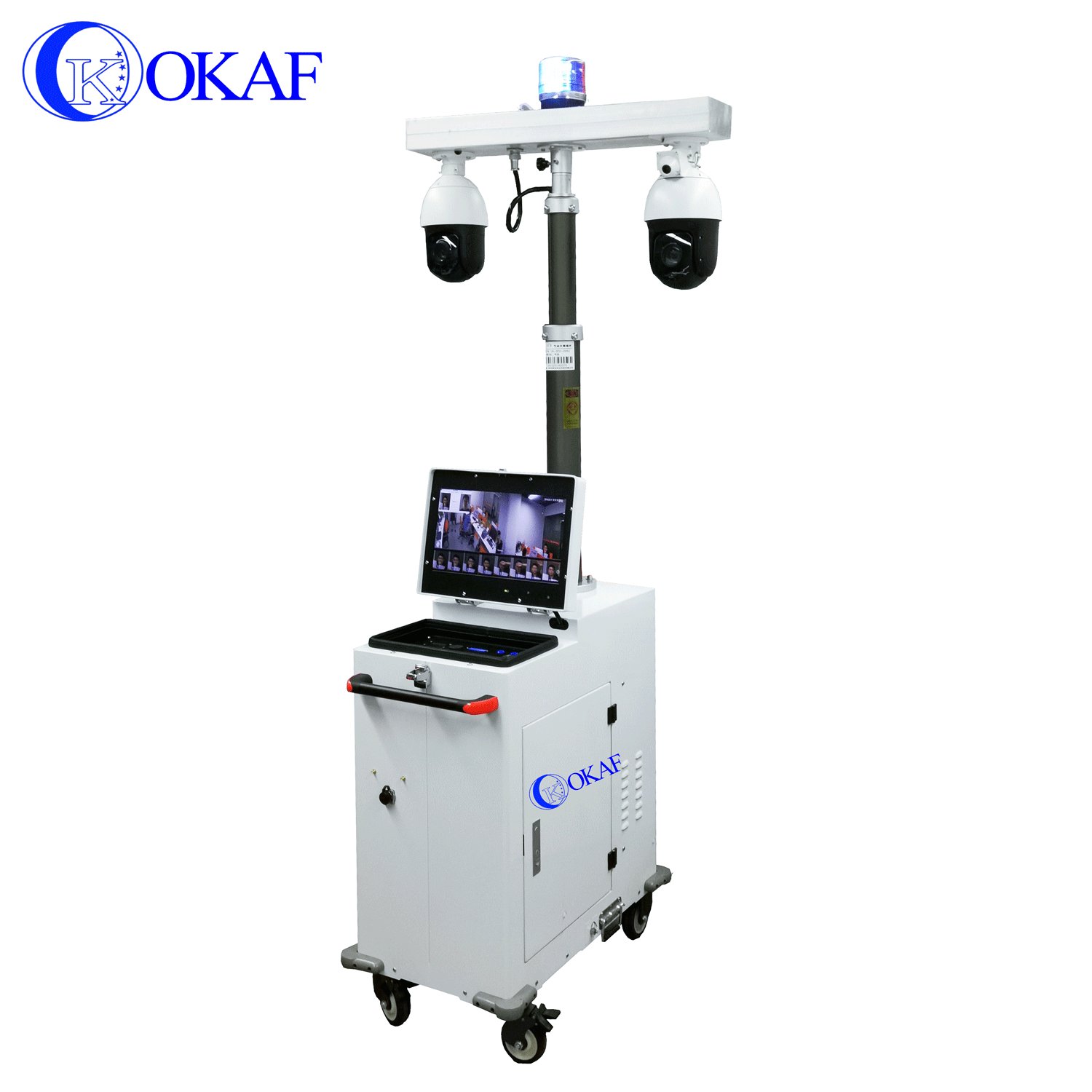 Mobile CCTV Camera Solar panel Trailer Emergency Deployment Security Trailer
