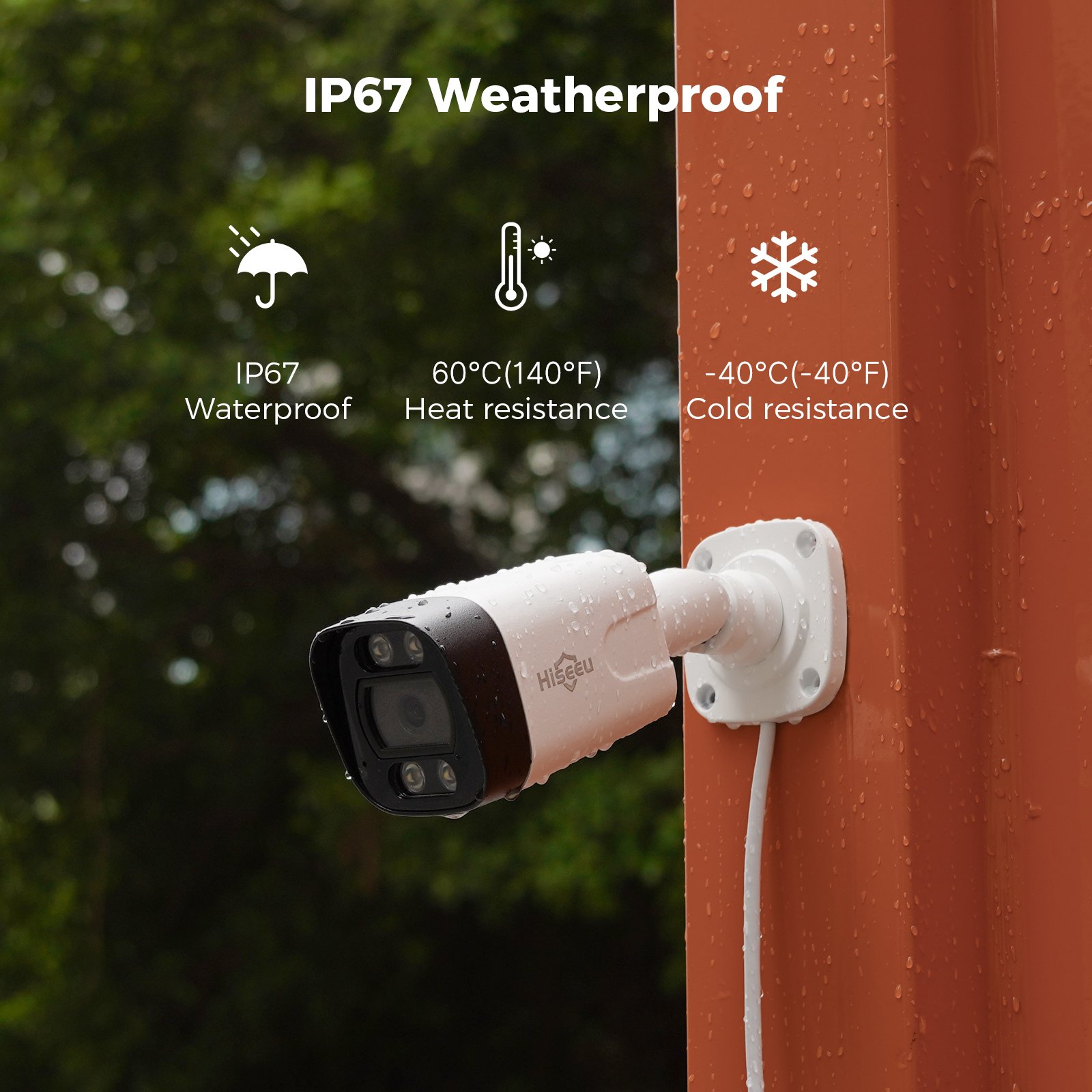 Hiseeu 16CH H.265+ 4K Spotlight PoE NVR Kit Outdoor PoE IP CCTV Security Cameras System 4K 8MP
