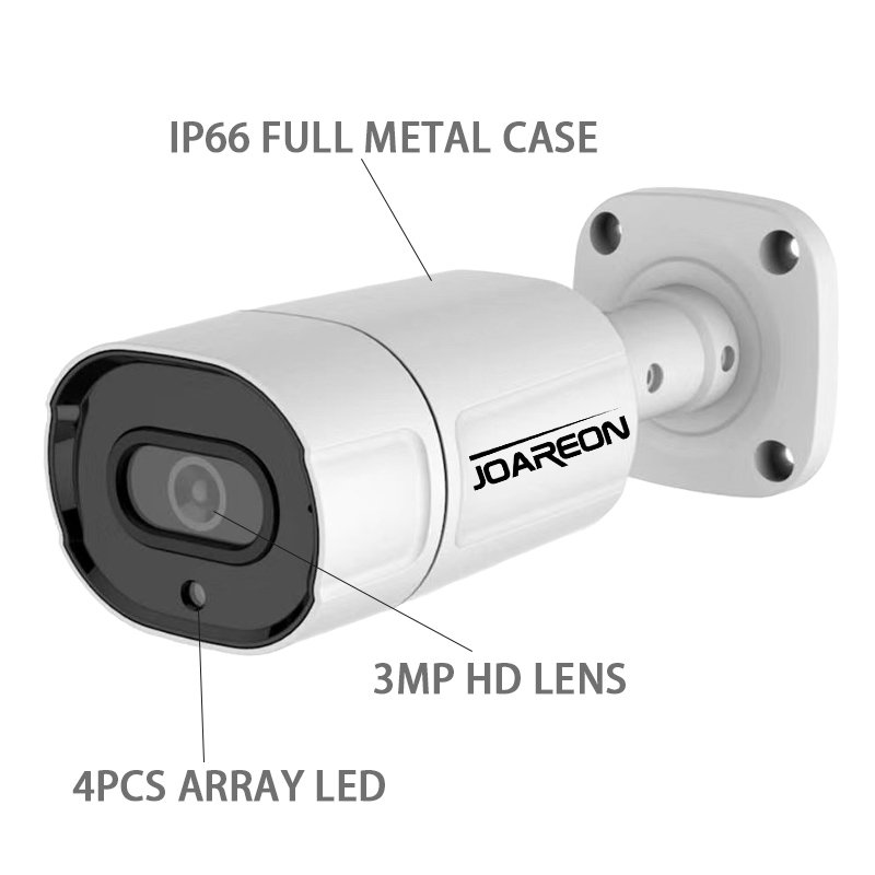 JOAREON Cctv Camera Kit 4ch Full HD Outdoor Waterproof Camera DVR Kit Combo Home Security CCTV System