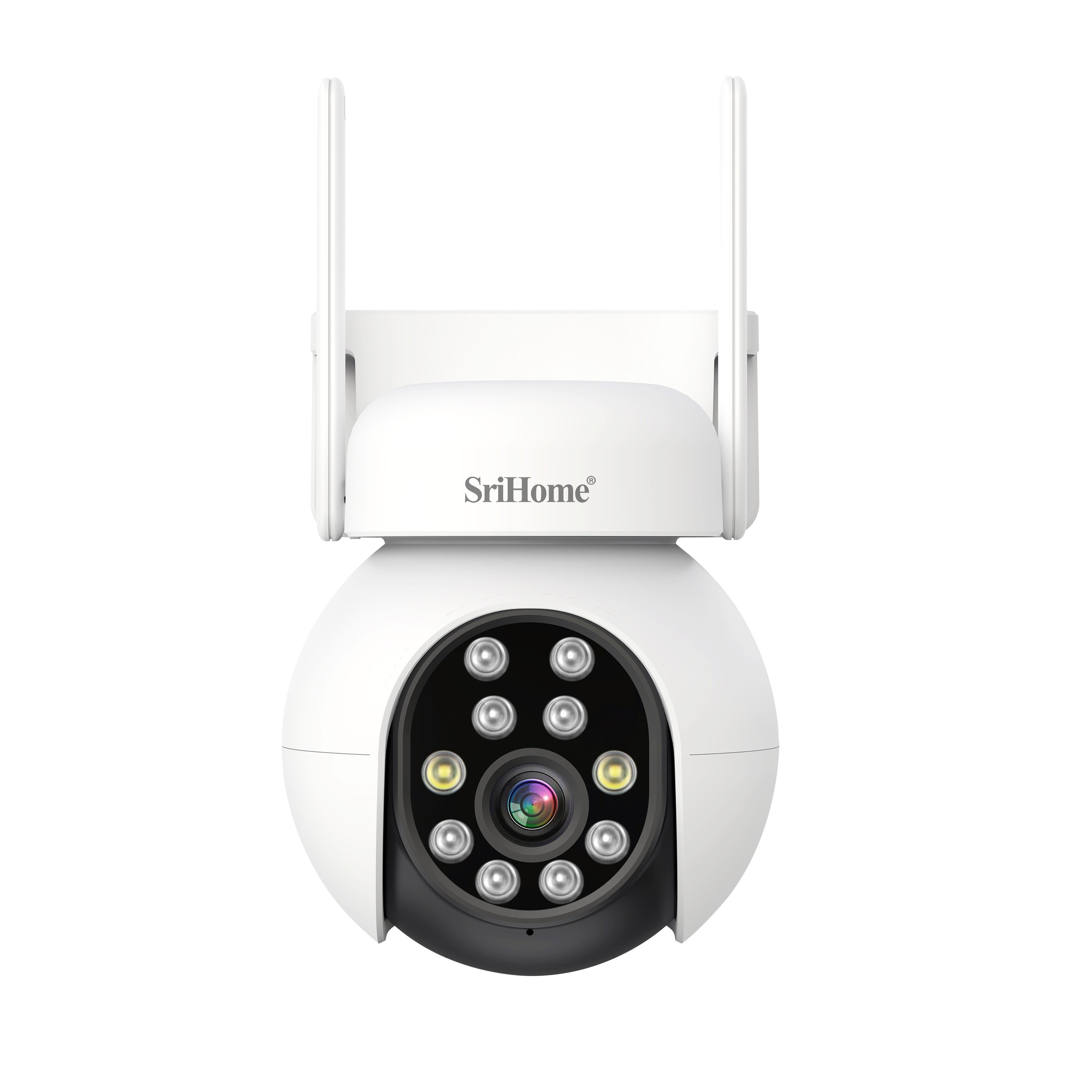 SriHome QHD 5MP PTZ Camera Outdoor IP Camera For Home Security Camera CCTV System Supports Monitoring Intercom Sound Light Alarm