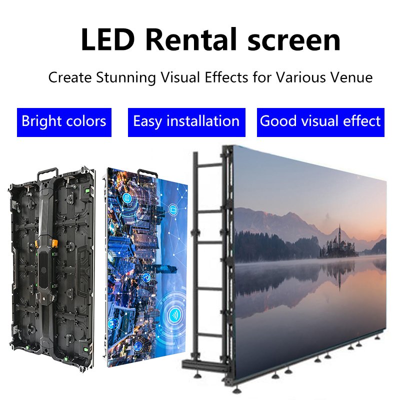 Free Sample Indoor P2.6 P3.9 P4.8 Digital Signage Led Digital Signage and Display Splicing Rental Stage Advertising Video Wall