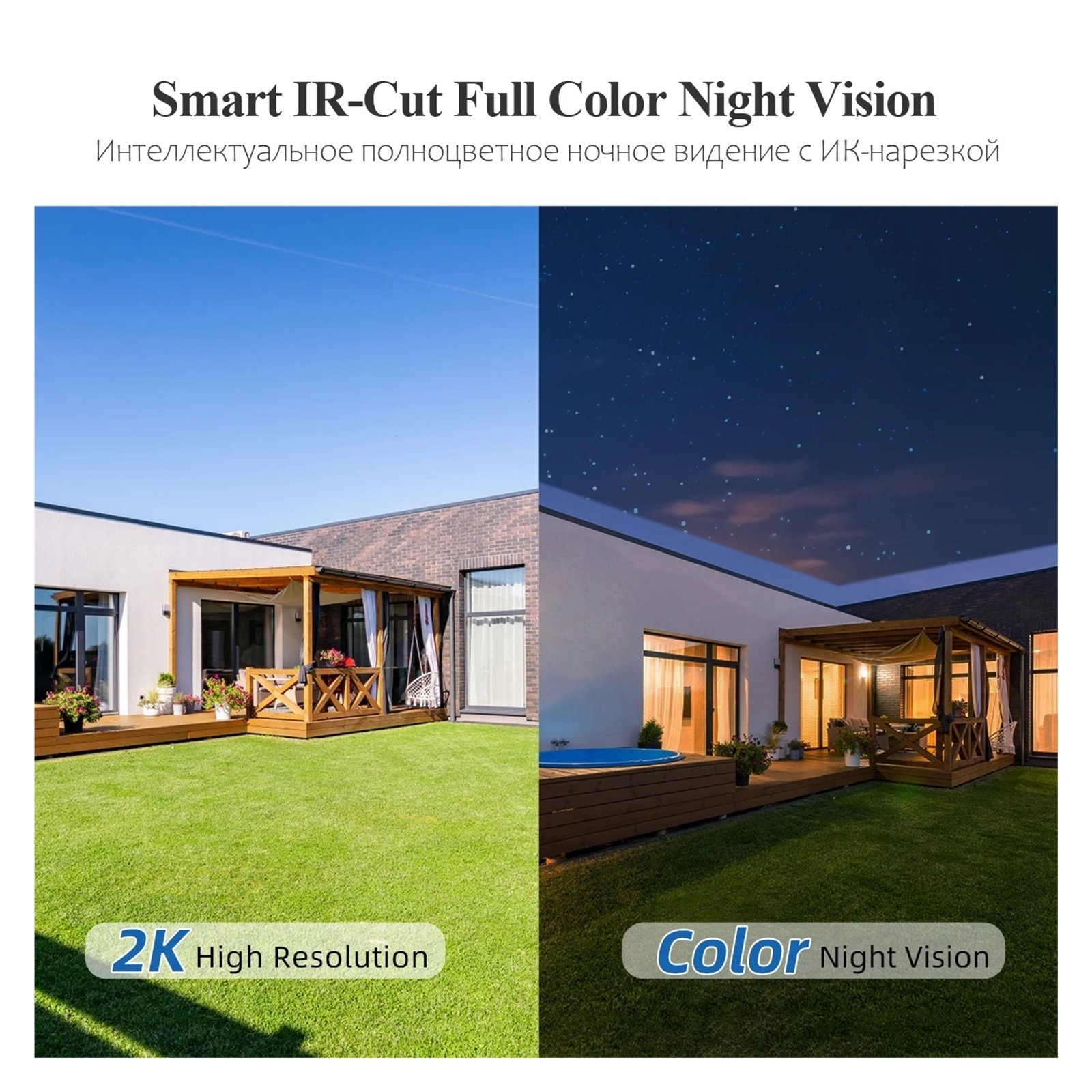 Senhuo 3MP Secure Battery Camera Solar Panel Two-way Audio Wireless Outdoor Full Color Night Vision Monitoring P2P