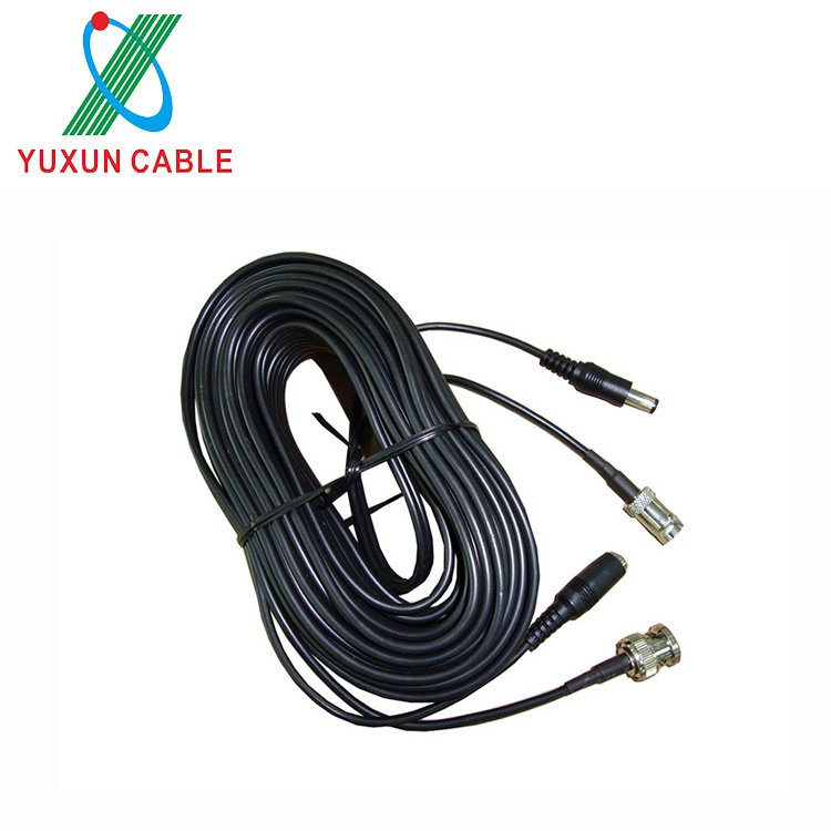 Pre-made bnd dc cable 50ft 100ft 150ft 200ft 1000ft cctv cable with audio
