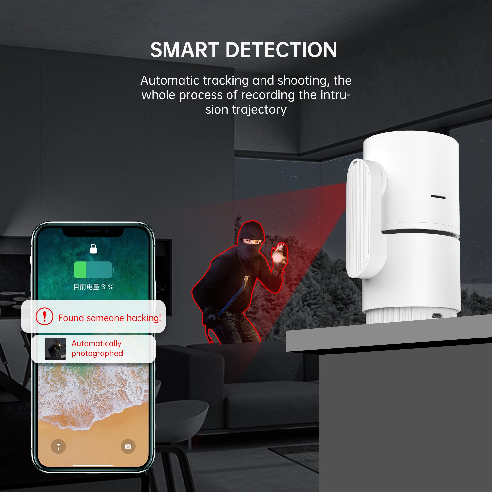 TYSH Tuya Wireless Indoor 3MP Wifi Ip Smart Camera for Home Security Surveillance System