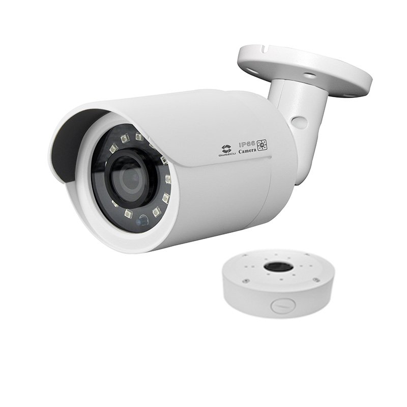 GWSECU Outdoor Mini Bullet Camera 1080P 2MP IP Poe Network Nvr Camera System Nvr Kit H.265 Bullet Camera Cctv Cloud Indoor Set