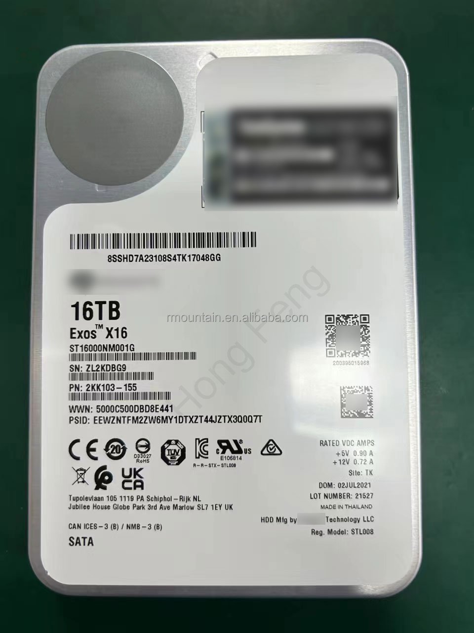16TB HDD second hand, almost new, purple, hard drive, high speed used 3.5inch, second hand HDD, Large capacity hard drive