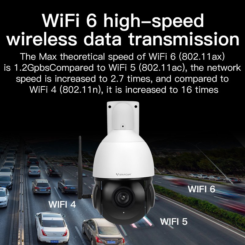 Vstarcam 5MP 30X optical POE wifi camera outdoor infrared night vision siren alarm ai camera CS630Q-X30P ip camera