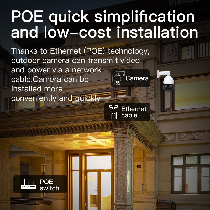 Vstarcam 5MP 30X optical POE wifi camera outdoor infrared night vision siren alarm ai camera CS630Q-X30P ip camera