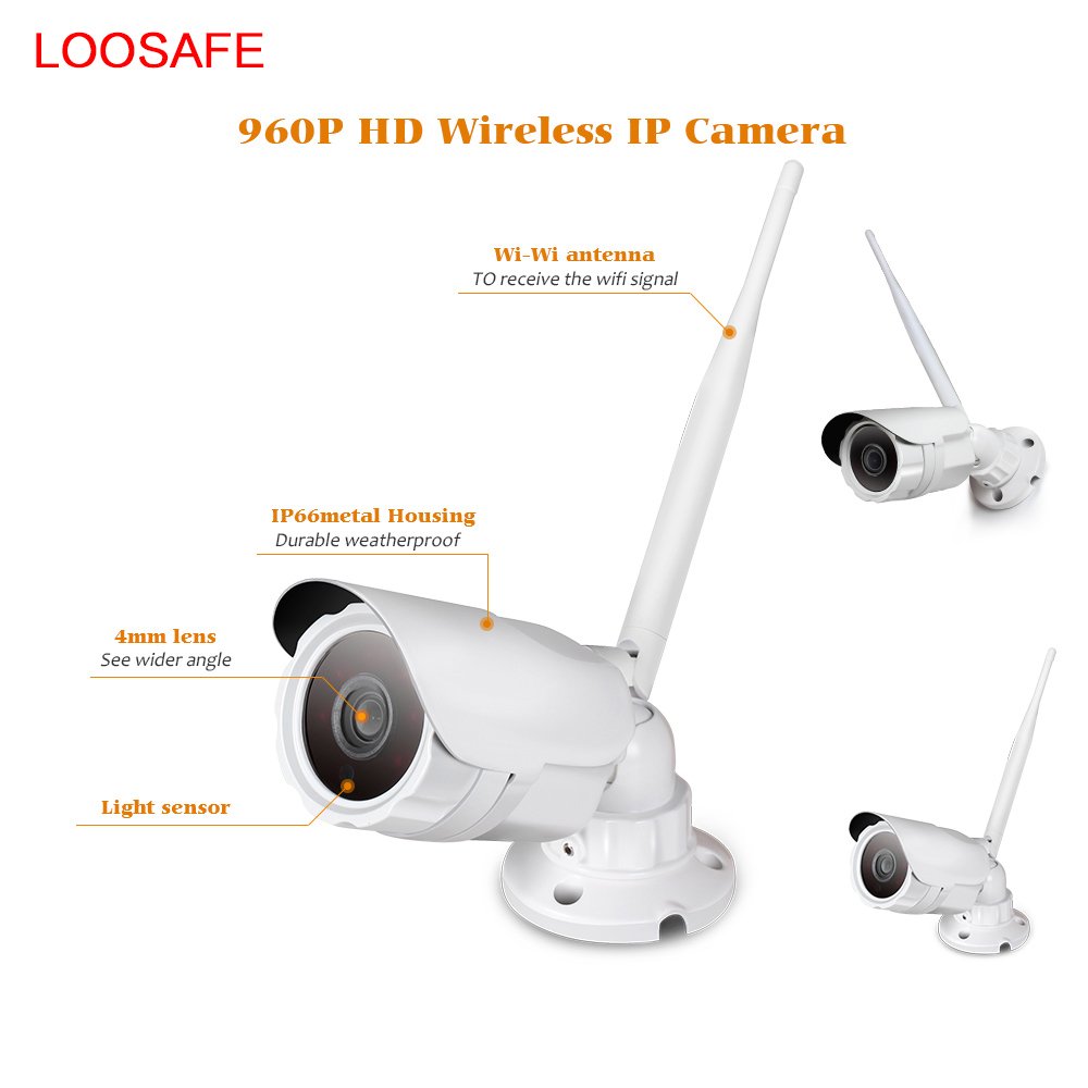 100 meters 960P long distance outdoor wireless surveillance camera system 4ch wifi nvr kits cctv kits night vision camera