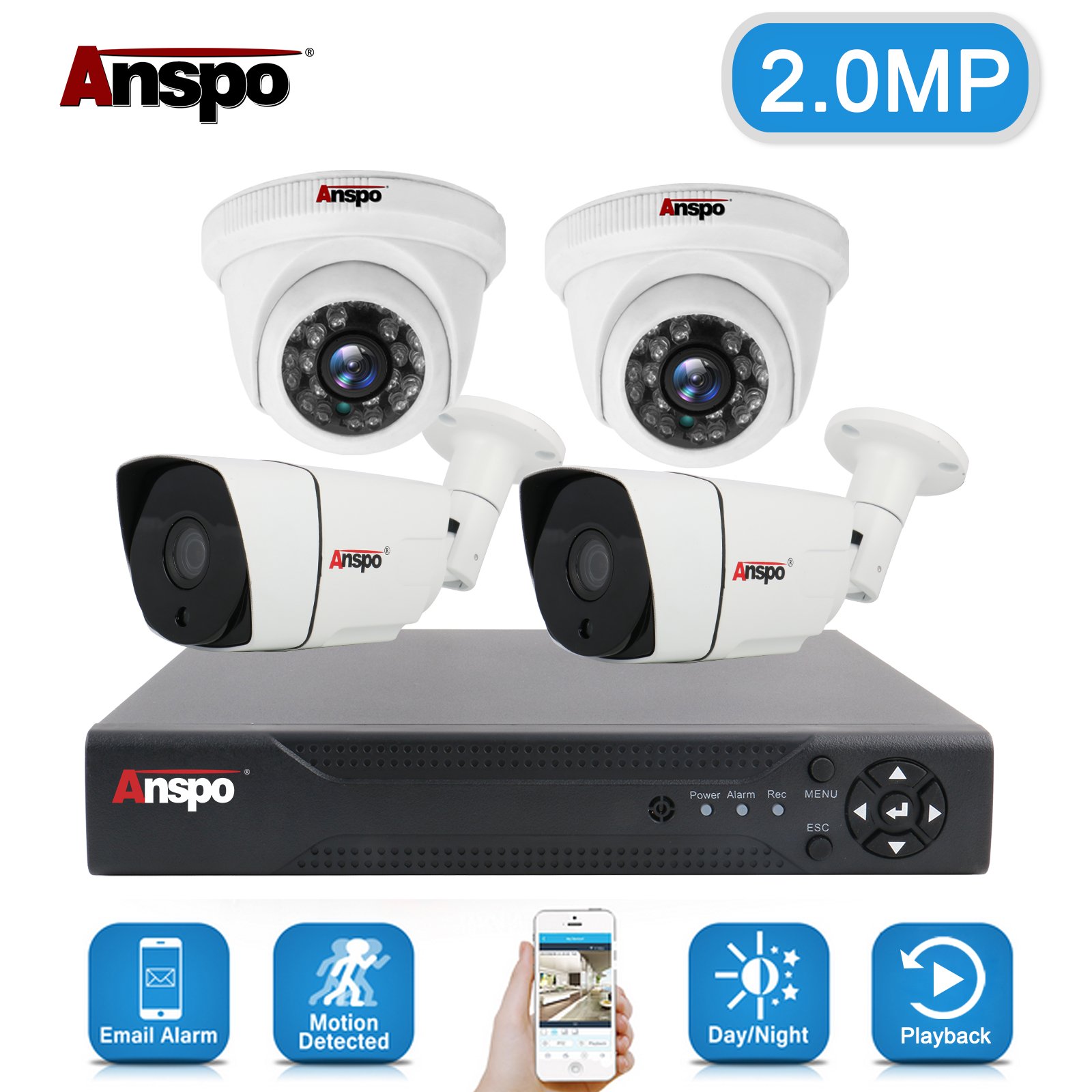 Night vision analog cctv camera full set 4ch ip surveillance security system 4 channel ahd dvr kit hd 1080P cctv camera with dvr